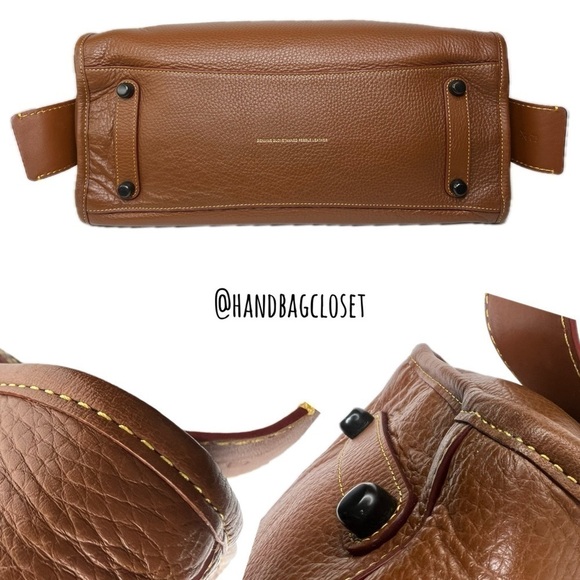 Coach LARGEST Rogue 36 Glovetanned Leather Top Handle Saddle Brown 54556 Bag - Picture 7 of 16